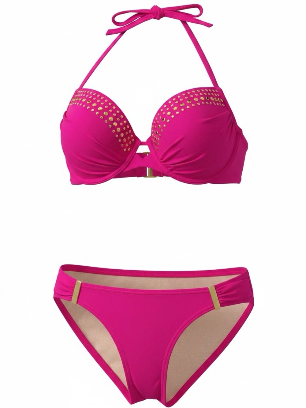 Victoria’s Secret Hot Pink Stud-Accent Bikini